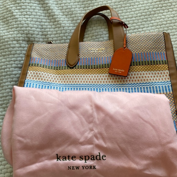 Kate Spade Multicolor Woven Tote - Picture 1 of 4